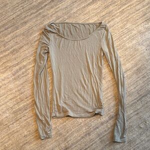 JOAH BROWN LONG SLEEVE TOP